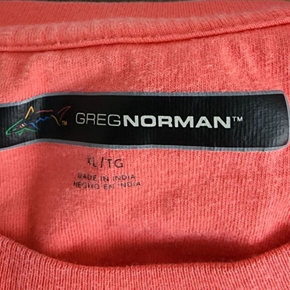 GREG NORMAN BASIC CREW NECK POCKET TEE SIZE XL CORAL COLOR - Picture 5 of 7